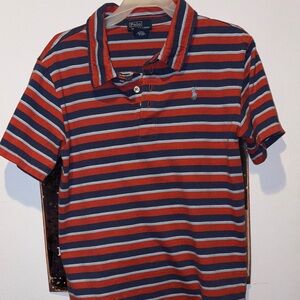 Polo by Ralph Lauren Kids Red and Blue Striped Polo size S18